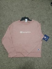Women's NEW Champion Light Pink Long Sleeve Athletic Shirt Size L