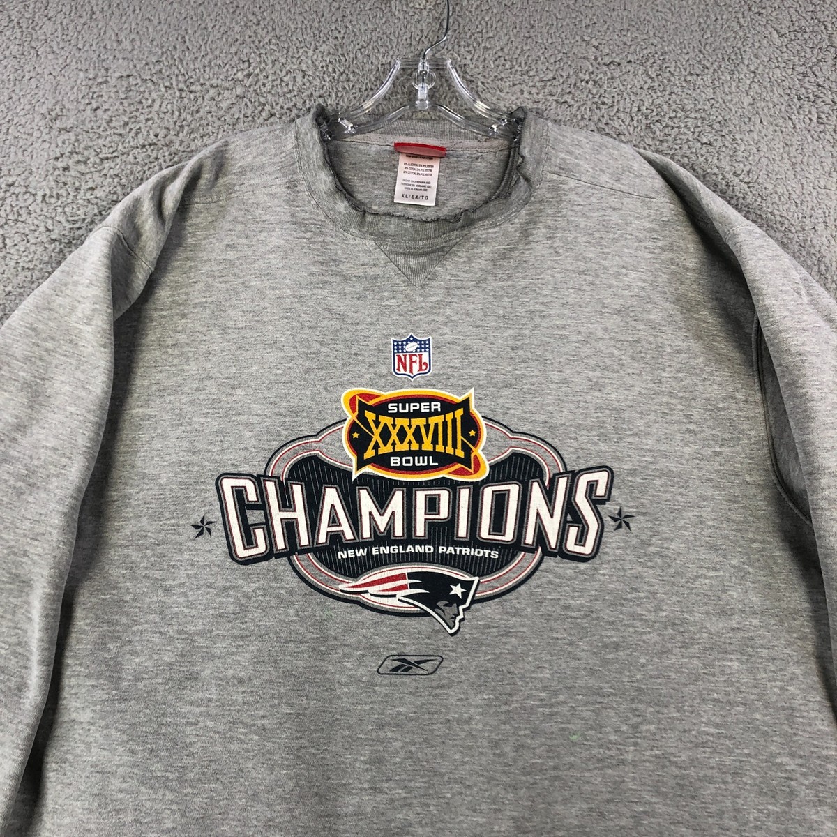 Sweatshirt Men Patriots Championship Sweatshirt VINTAGE New - Main Image