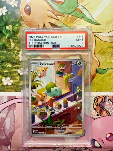 Bulbasaur 143/142 PSA 9 - Pokemon TCG Stellar Crown Illustration Rare!!!