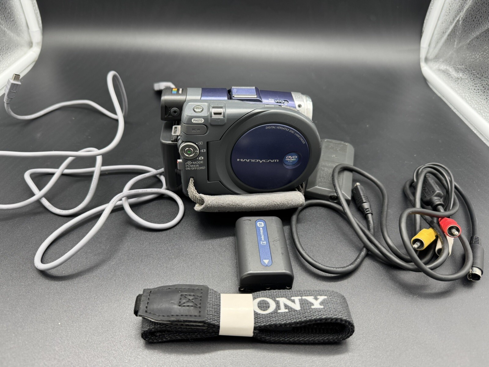 Sony Handycam DCR-DVD101 Camcorder with Essential Accessories-image