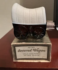 Avon Replica Covered Wagon Bottle - Wild Country after shave - 1970