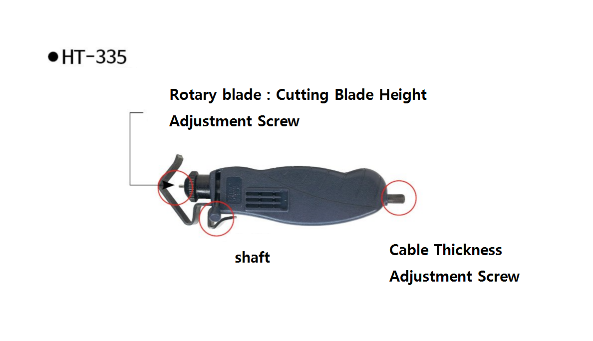 KFT HT325 Cable Stripper Cutting Blade Height Adjustment Screw Tool