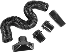 2.5-Inch by 36-Inch Flexible and Sculptable Dust Hose Kit with Couplers and Adap