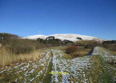 Photo 12x8 River Ayr Way west of Glenbuck The marker post shows where the  c2020