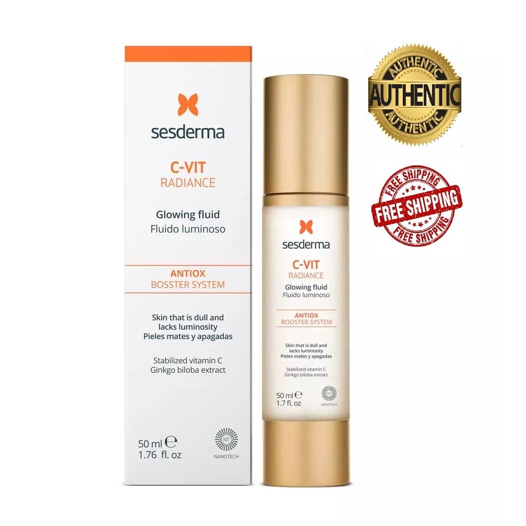 Sesderma C-Vit Glowing Facial Fluid 1.7oz / 50ml EXP 10/26