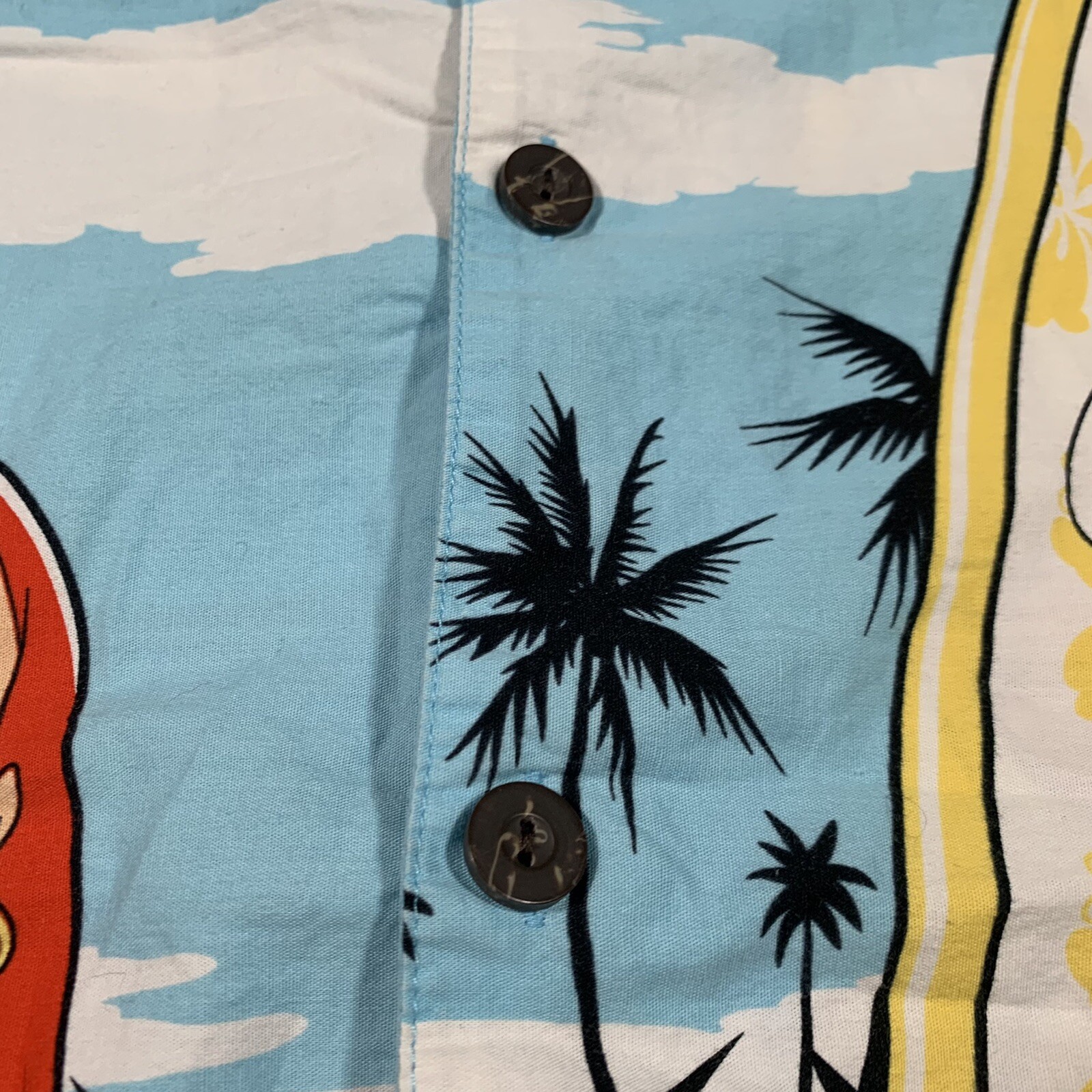 DISNEY Roger Rabbit Jessica Hawaiian Camp Button Shir… - Gem