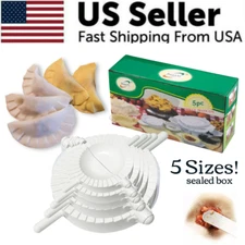 5PCS DIY Dumpling Maker Mould Dough Press Meat Pie Pastry Empanada Mold Tool
