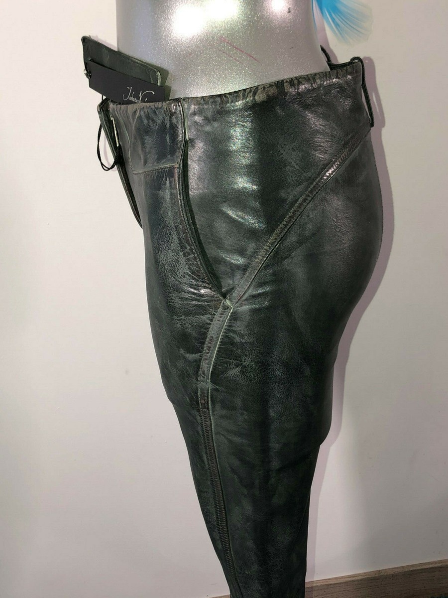 Pantalon En Suède Daim Crème J. Sebastien Vassal Taille 36 - Cargo Luxueux Made In France