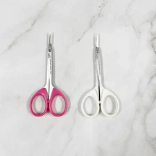 Japanese Cuticle Scissors with Tip Cover, Curved Pointed Tip, Sharp Precision