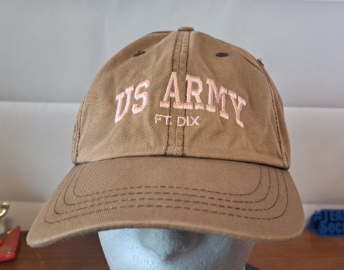 Women's FT. DIX US ARMY embroidered pink/ brown Ball Cap Strapback - 第 1/15 張圖片