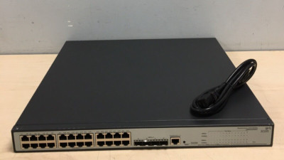 3COM Baseline Switch 2928 Plus 3CRBSG28PWR93 24-Port POE Network Switch (TESTED)
