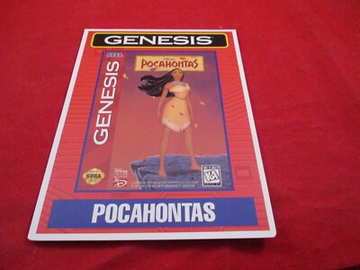 Disney's Pocahontas Sega Genesis Vidpro Promo Display Card ONLY