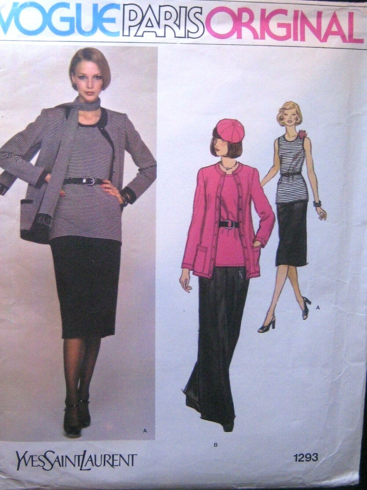 Modello originale Vogue Paris 1293 Yves Saint Laurent taglia 14