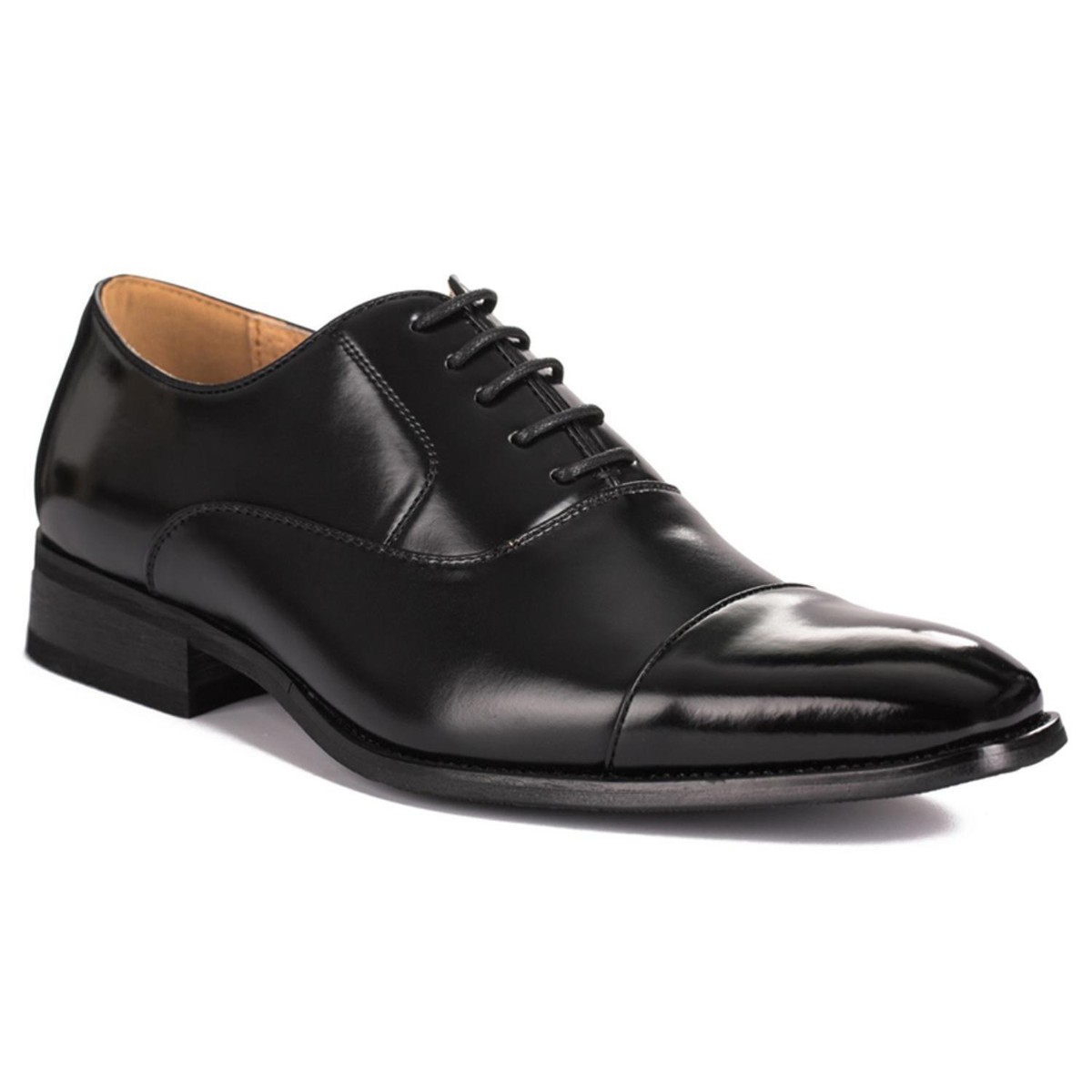 Gino‎ Vitale Men Sz 13 Lace-up Cap Toe Dress Shoes Brown GY256A READ Dress Shoes Gino Vitale Men main image 2