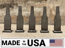 [SR] Knock-over Shooting Range Rifle Targets 3/8" Steel Beer Bottles Set of 5