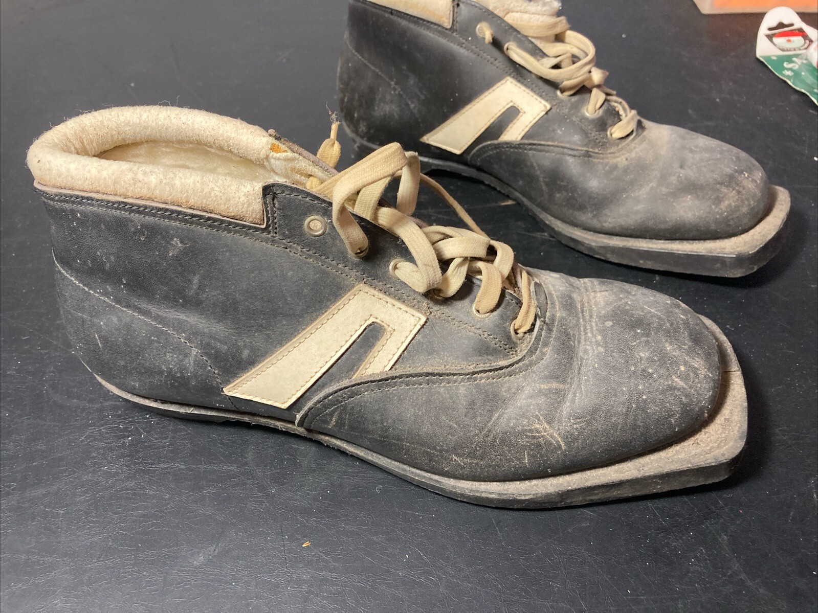 SALOMON Scarpe da cross alpino vintage Alfa in pelle. 38