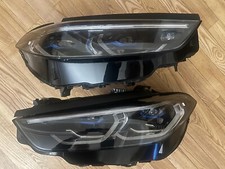 BMW 8 G14 G15 G16 M8 F92 F93 LASER BLACK HEADLIGHT  SCHEINWERFER SHADOW LINE OEM