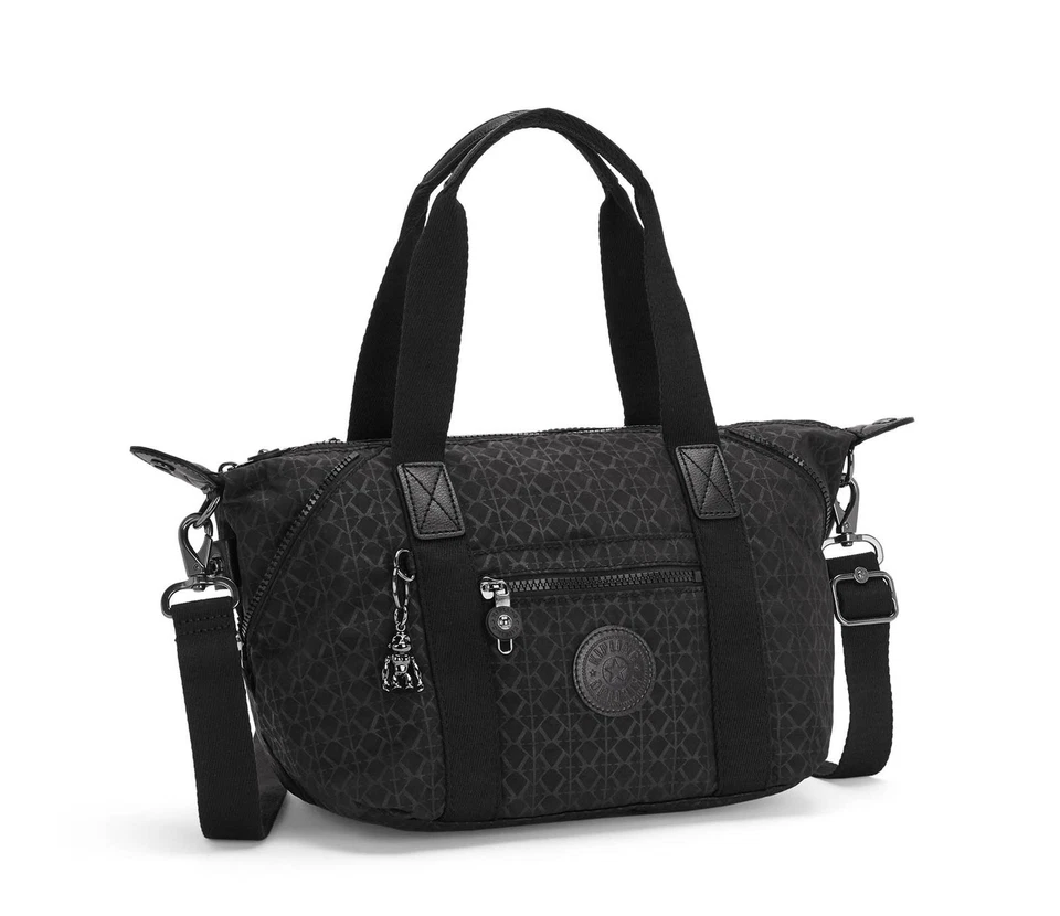 kipling Basic Plus Eyes Wide Open Art Mini Handbag Signature Emb Schwarz - Bild 2 von 4