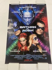 NOS 1997 BATMAN + ROBIN ORIGINAL ROLLED UNUSED 27x40 ONE SHEET MOVIE POSTER