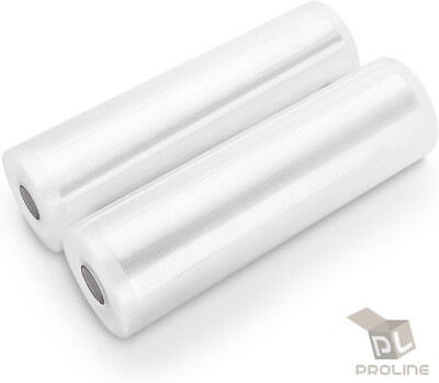 4 Rolls Vacuum Sealer Bags 8'' x 50' 4 Mil Embossed Food Saver Storage Package