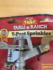 T Post Sprinkler coverage 90 ft dia 6400 sq ft Farm and Ranch garden plot NEW