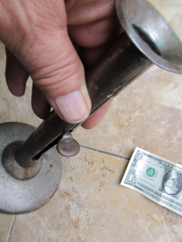 Rare Antique Colonial SLIDING Candle Holder, Revolutionary War, Hogscraper, GIFT - Picture 7 of 8