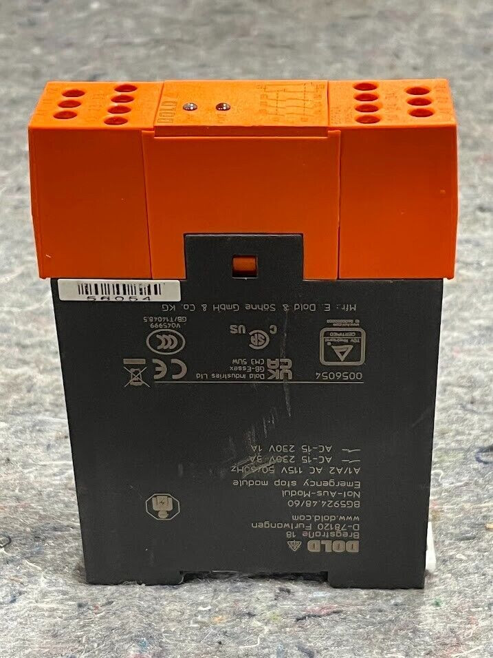 Dold & Sohne BG5924.48/60 AC115V 50/60HZ Emergency Stop Module Safety Relay 24V