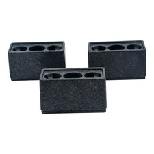 Playmobil lot of 3 long black flower pots, city house street, loose