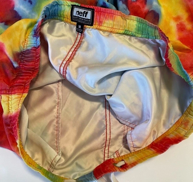 Mac Miller x Neff Swim Shorts Trunk Board shorts Medium Tie Dye Rare - Image 3 of 4