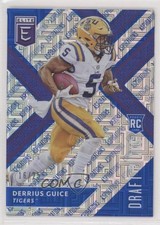 2018 Panini Elite Draft Picks Aspirations Blue Variation /25 Derrius Guice 1be