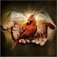 Cardinal Bird Diamond Painting Kits for Adults, 5D Cardinal Diamond Art Kits for