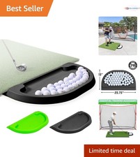 All-Weather Golf Ball Tray 70 Capacity Plastic Foldable Practice Organizer