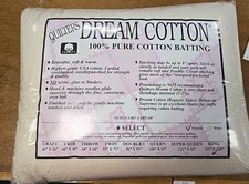 Quilters Dream Cotton Natural Select King Watte/Watte 122 "x 120"