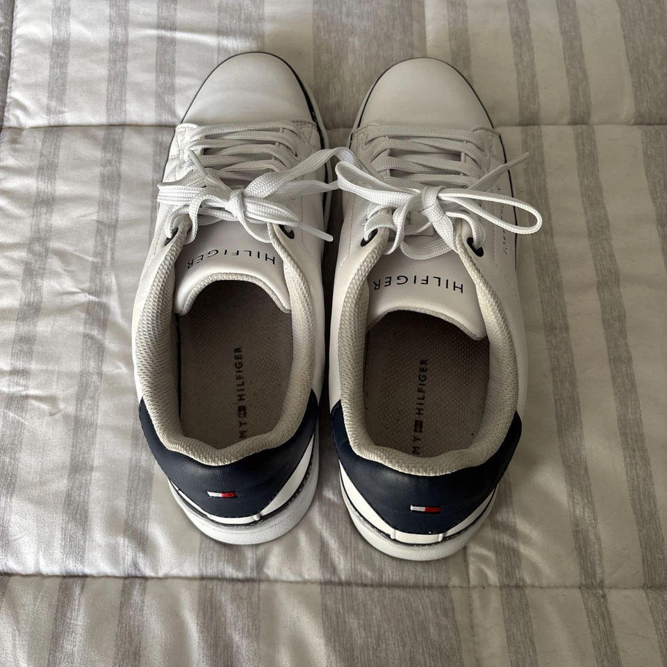 Tommy Hilfiger Hombre Blanco Tenis Zapatos Talla 8 Foto 2 de 4