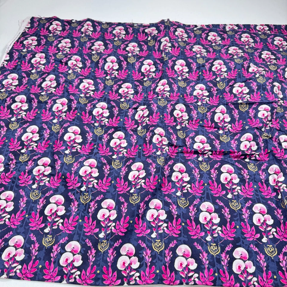 vintage quilting fabric traditions 2016 kathy davis pink floral 42x137 - Image 2 of 4