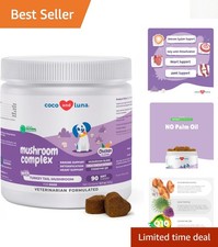Holistic Mushroom Blend Soft Chews for Dogs - Supports Immunity & Liver Health