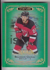 2019-20 Upper Deck Stature Green Brandon Gignac 123/149 New Jersey Devils #183