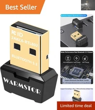 Compact USB Bluetooth 5.3 Receiver – Effortless Connection for Windows Desktops