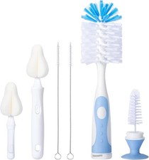 Baby Bottle Brush Set with Nipple Cleaner and Suct,