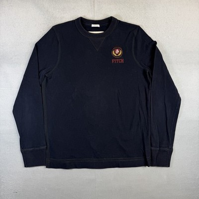 Vintage Y2K Abercrombie & Fitch Muscle Sweatshirt Mens XL Navy Embroidered Logo