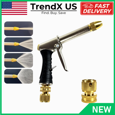 #ad #ad Metal Hose Nozzle High Pressure Spray Gun Adjustable Water Sprayer Garden Lawn C $17.00