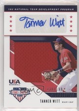2019 Panini USA Baseball Stars & Stripes Jerseys 136/199 Tanner Witt Auto 1u6