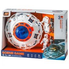 UFO Toy Playset Alien and Astronaut Lights and Sound Exploration Toy Set 3-5