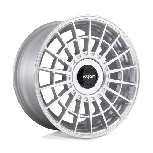 18x8.5 Rotiform R143 LAS-R GLOSS SILVER Wheel 5x112/5x4.5 (45mm)