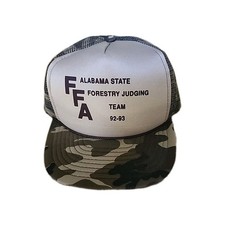 Vintage San Sun FFA Alabama State Forestry Judging Team 92 - 93 Snap Back Mesh