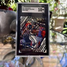 2021 Panini Select LaDainian Tomlinson Field Level Zebra SSP SGC 10 Chargers