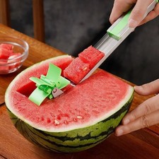 Edelstahl Wassermelone Cutter Windmühle Form Design Slicer Cutter Küche