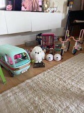 großes spielset wohnmobil + zubehör puppen ...