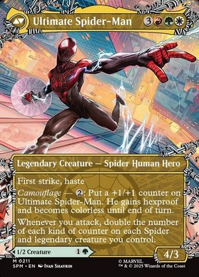 x1 Miles Morales // Ultimate Spider-Man SPM MTG 211 SHOWCASE
