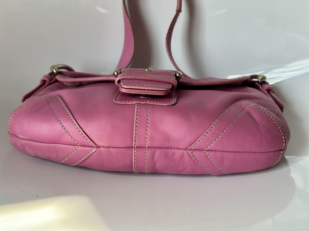 Coach #9247 Soho Small Flap Shoulder Bag - Vintage Pink Leather